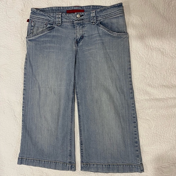 Vintage “Fire Jeans” 👖 size - 13 WIDE LEG Capri - Picture 11 of 11